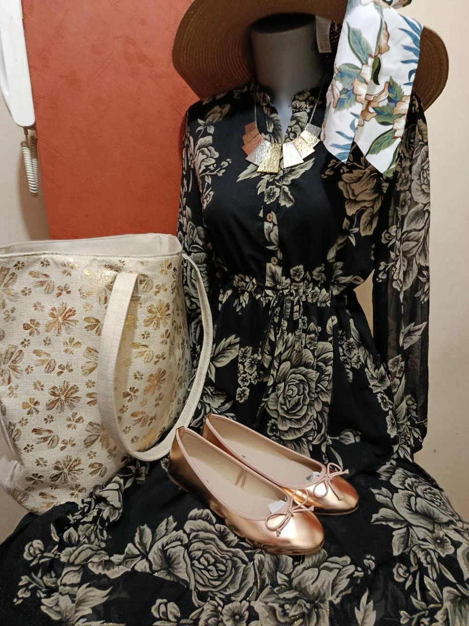 Bohemian chic floral maxi dress size S/M – photo 3